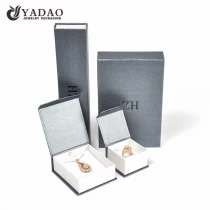 China wholesales flap paper box jewelry packaging magnet closure box for ring manufacturer