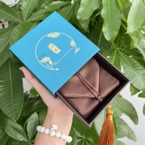 China Chinese style popular box covered by satin with tassel decoration traditional gift manufacturer