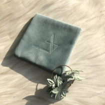 China Magnet clasp velvet pouch bag two pocket pouch packaging bag jewelry packaging bag manufacturer