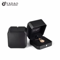 China Luxury black hexagon plastic box with outer paper box  customize logo manufacturer