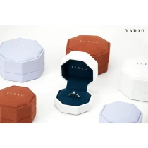 China FANAI octagonal jewelry box with rose gold logo nice Jewelry box for diamonds manufacturer