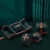 China gift festival red green color packaging display custom present microfiber box manufacturer