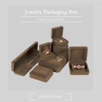 China Brown Velvet Box Set For All kinds of Jewllery Stuffs from maufacturer Yadao manufacturer