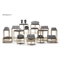 ចិន Metal frame stands microfiber jewelry display props luxurious brands showcase window - COPY - g0bkmr សិប្បករ
