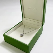 ចិន New arrivals luxurious pink microfiber high end moissanite diamond ring stud earrings packaging box - COPY - j7npcg សិប្បករ