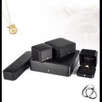 China BLACK Jewelry box set with ring earring necklace bracelet bangle box manufacturer