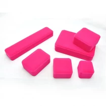 China Yadao Custom Ring Box Necklace Packaging Pink Color Round Corner Jewelry Box Different Size manufacturer
