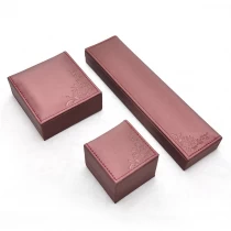 China Factory Custom Logo Wood Packaging Edge Stitching Jewelry Box Elegant Bracelet Box manufacturer