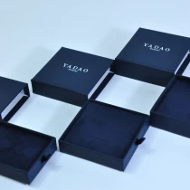 China High quality paper deep blue drawer box with custom multifunctional sponge inner manufacturer