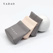 China YADAO leather pouch jewelry packaging bag with free customized logo color for jewelry gift packaging manufacturer