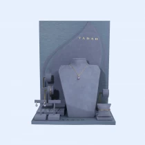 China Jewelry Display Ring Earrings Bracelet Dispaly Stand Necklace Bust Custom Material Color manufacturer