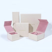 China Custom Logo Luxury Jewelry Box Cotton Jewelry Box Mix Color Ring Earrings Bracelet Bangle Box manufacturer