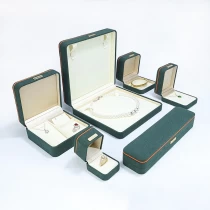 China Wholesale Round Corner Jewelry Box Cotton Jewelry Box Mix Color Ring Earrings Bracelet Bangle Box manufacturer