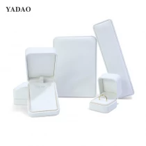 China High-End Jewelry Presentation Boxes mordern trendy Jewelry Containers leather affordable box in China manufacturer
