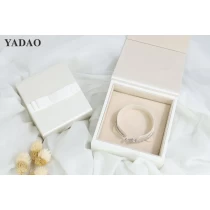 China 2024 New style design jewelry box white bow magnet jewelry box set Beauty design jewelry package retailer manufacturer