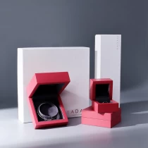 China Luxury custom laqucer painting any color wooden fine jewelry box with outer packaging set manufacturer