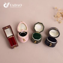 China Vintage engagement rings antique jewelry collection mini box design manufacturer