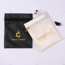 China Classic zipper pu learher jewelry pouch manufacturer