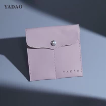 China Taro purple color pu leather snap pouch manufacturer