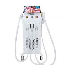 Китай 4 в 1 многофункциональная лазерная косметическая машина 808 диодный лазер для удаления волос  удаление татуировок nd yag  фракционный лазер для омоложения кожи Ipl elight  Rf производителя