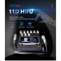 Çin Cilt gençleştirme lazer vücut ve yüz zayıflama makinesi cilt gençleştirme sistemi 11D Odaklı Ultrason 11D HIFU üretici firma