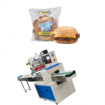 Çin Sıcak Satış Çok Fonksiyonlu Yatay Yastık Akışı Hamburger Geri Sızdırmazlık Paketleme Makinesi üretici firma