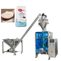 China Heiße verkaufende vollautomatische 500-g-Beutel-Rückenversiegelungsbeutel-Mehlpulver-vertikale Verpackungsmaschine Hersteller