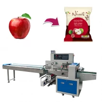 China 2023 Beliebt auf dem Markt Automatische horizontale Kissenverpackungsmaschine für Apfelfrüchte Hersteller
