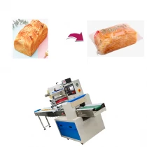 Chine Meilleur prix d'usine Machine à emballer horizontale d'oreiller de nourriture de pain de débit automatique à grande vitesse fabricant