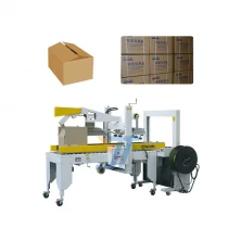China Full Automatic box and carton case PP belt strapping machine /full automatic strapping machine manufacturer