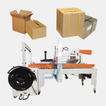 China China best price automatic carton box binding machine PP belt strapping machine for carton manufacturer