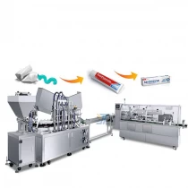 China High Speed Toothpaste Tube Cartoning Machine, Connected To Toothpaste Filling Production Line manufacturer