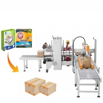 Çin carton case box packing line automatic strapping machine sealing machine - COPY - ivr2u2 üretici firma