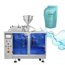 China JYT-160Y Automatic liquid pump hair dye shampoo zipper stand up pouch packaging packing machine manufacturer