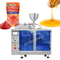 China JYT-160Y Automatic zipper pouch doypack bag tomato paste ketchup sauce cooking oil honey packing machine manufacturer