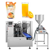 China JYT-200YZD Fully automatic premade pouch liquid sugar cane juice packing packaging machine manufacturer
