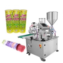 China Máquina de selagem e enchimento de tubo calippo, copo de iogurte líquido totalmente automático fabricante