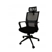 中国 Newcity 1259A高背经理椅经济旋转网椅85mm黑色气杆网椅倾斜和锁定机构BIFMA标准供应商佛山中国 制造商