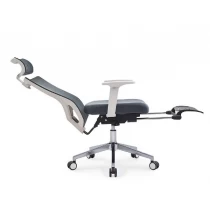 China Newcity 1426A-1 Computer Room Modern Mesh Chair With Footrest Mesh Chair White PP Luxury Swivel Chair Boss Ergonomic best Mesh Chair Chinese Foshan Supplier manufacturer