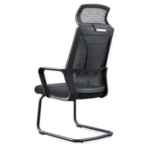 China Newcity 1537D-1 Manufacturer Commercial Furniture High Back Mesh Chair With Headrest Visitor Chair Metal Paint Frame Meeting Room Mesh Chair Staff Visitor Chair Chinese Foshan manufacturer