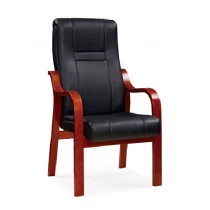 China Newcity 217C-1 Wholesale Conference Classical Chair Meeting Room PU Leather Visitor Chair Durable Wood Frame Classical Chair Supplier Chinese Foshan manufacturer