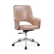 China Newcity 308-1 Modern High-end Office Furniture Hotel Chair New Design PU Office Chair Fashionable Middle Back Chinese Foshan Supplier manufacturer