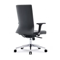 China Newcity 5004B Luxury Office Computer Swivel Middle Back PU Leather Chair Executive Black Leather Chair Elegant Design Office Chair Supplier Chinese Foshan manufacturer