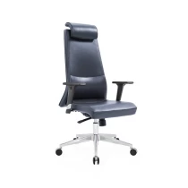 China Newcity 5005a Cadeira de escritório luxuosa 350mm cadeira de escritório de alumínio cadeira ajustável de braço ajustável cadeira de couro de volta alta cadeira de escritório foshan fabricante