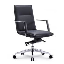 China Newcity 5006B Luxury Mid-Back Office Chair Modern Leather Office Chair High End Executive Office Chair Factory Direct Home Office Chair Supplier Chinese Foshan manufacturer