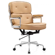 חרסינה Newcity 6315 אלומיניום משענת יד כיסא מסתובב באיכות גבוהה חדר ישיבות כיסא מסתובב כרית רכה כיסא מסתובב PU או עור כיסא עור Foshan סין יַצרָן