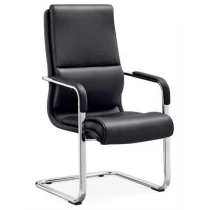China Newcity 6621C Modern PU And Leather Office Visitor Chair Modern Computer Office Chair Metal Chrome Office Chair Density Foam Supplier Foshan China manufacturer