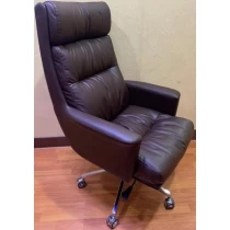China Newcity 6652 High Back Luxury Executive Office Chair Professional Deluxe Computer Office Chair Black Leather Swivel Big Boss Office Chair Supply Foshan China manufacturer