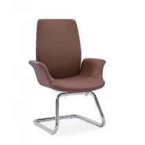 China Newcity 6681C Appearance PU  Visitor Chair High Quality Modern Chair Comfortable Executive Visitor Chair Metal Chrome Foot Visitor Chair Supplier Chinese Foshan manufacturer