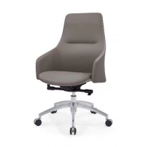 חרסינה Newcity 6682B ריהוט טרקלין כיסא משרדי עיצוב חדש כיסא משרדי PU כיסא משרדי גב גב אמצע אופנתי מסתובב פושאן הסיני יַצרָן
